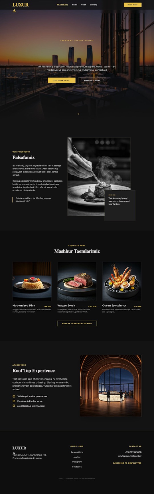 LUXURA Fine Dining